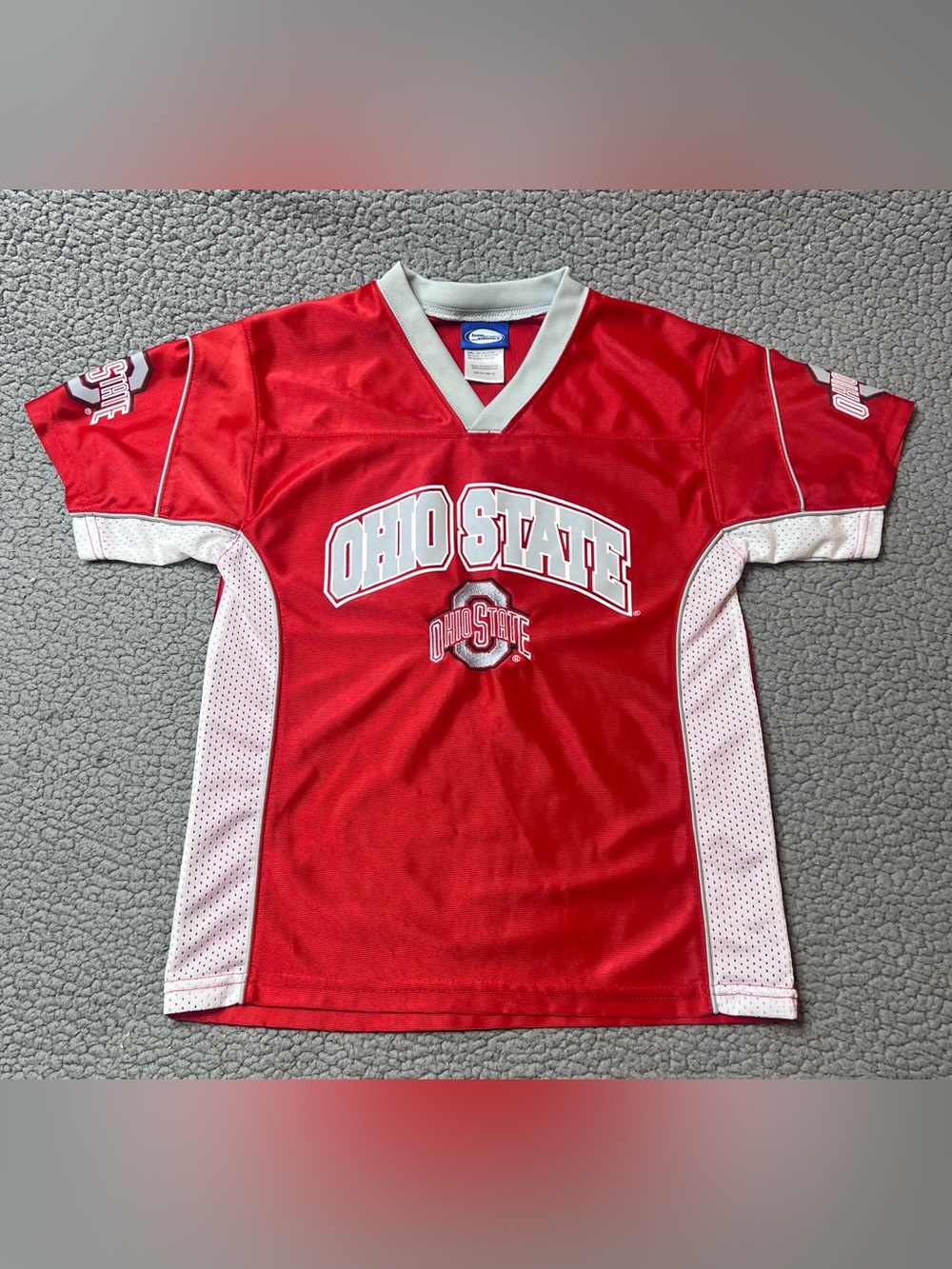 Team Athletics Ohio State Buckeyes Youth Mesh Jersey Red/White Size M (8-10)